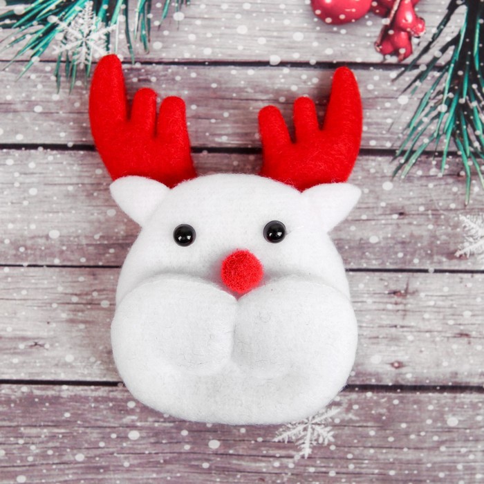 Декор для творчества "Олень" размер 1 шт 7,5*7,5 см