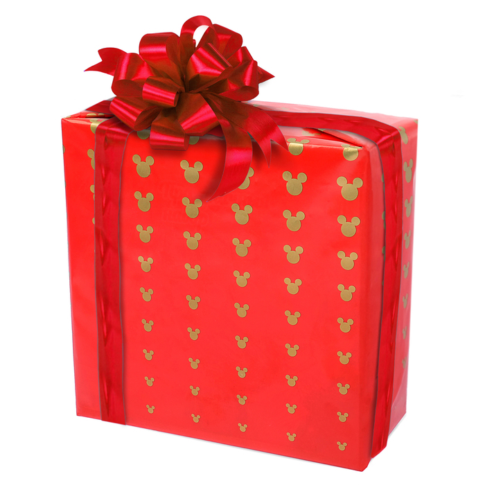 Бумага упаковочная глянцевая с фольгой "Микки Маус",70 х 100 см