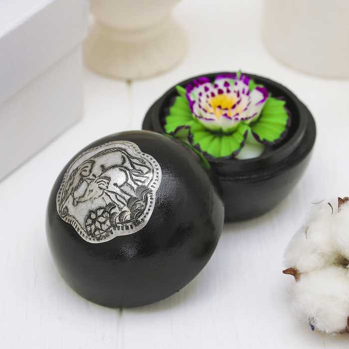 Аромамыло в шкатулке "Два слоника" 6.5х6,5х6 см