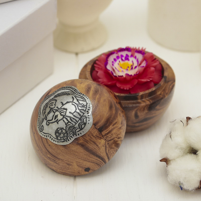 Аромамыло в шкатулке "Слоники" 6.5х6,5х6 см