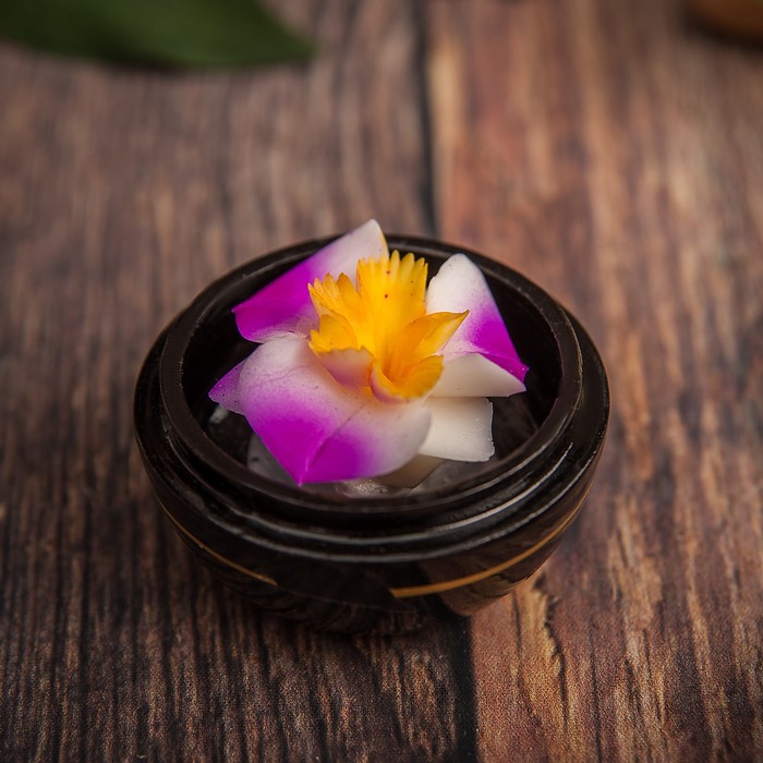 Аромамыло в шкатулке "Цветы" 6.5х6,5х6 см