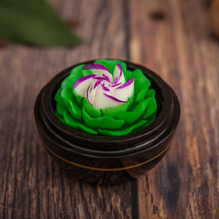 Аромамыло в шкатулке "Зелёный взгяд" 6.5х6,5х6 см