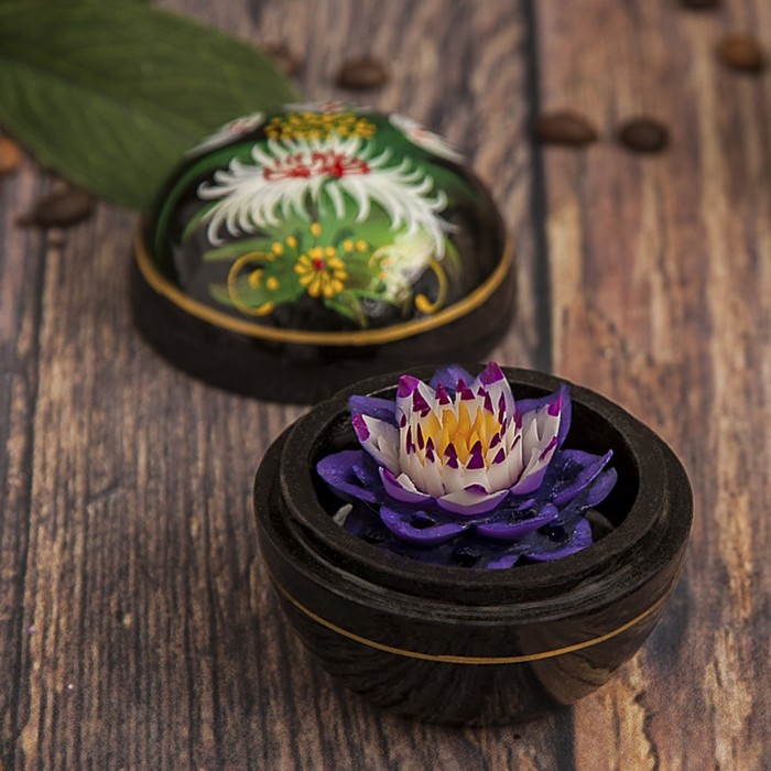 Аромамыло в шкатулке "Фиолетовая ночь" 6.5х6,5х6 см