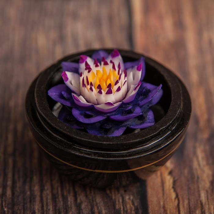 Аромамыло в шкатулке "Фиолетовая ночь" 6.5х6,5х6 см