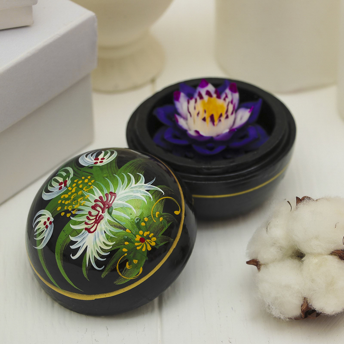 Аромамыло в шкатулке "Фиолетовая ночь" 6.5х6,5х6 см