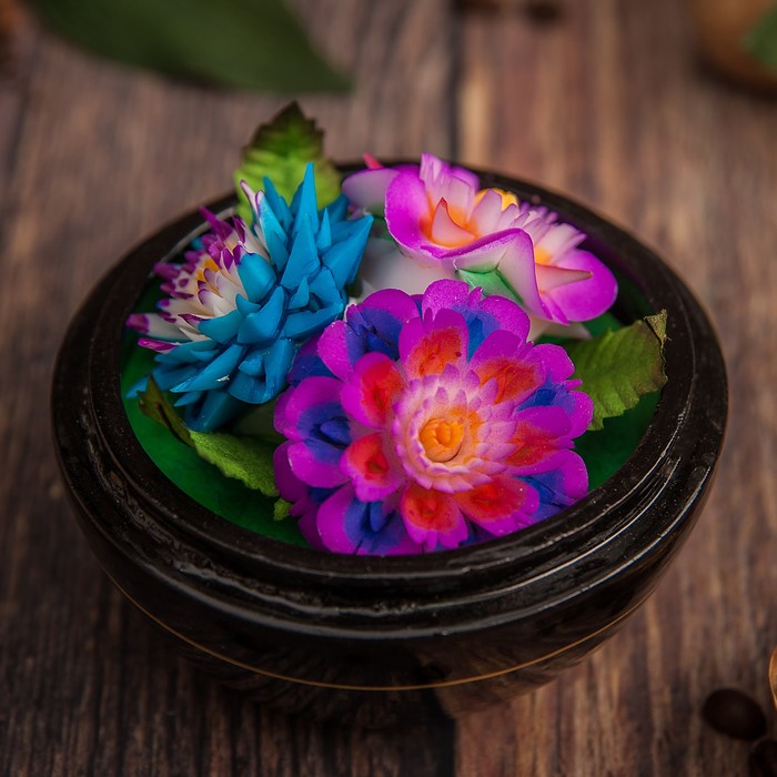 Аромамыло в шкатулке "Букет мечты" 10,5х10,5х8,5 см