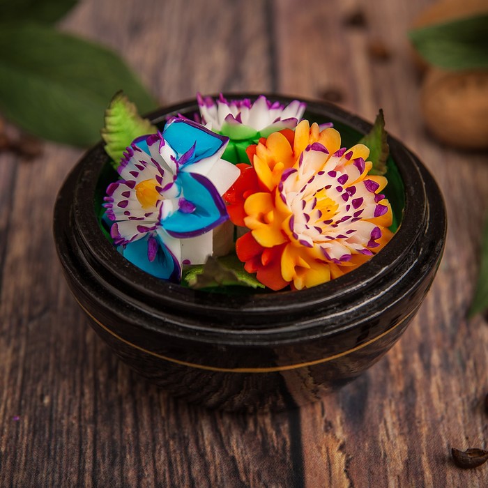 Аромамыло в шкатулке "Букет радости" 10,5х10,5х8,5 см