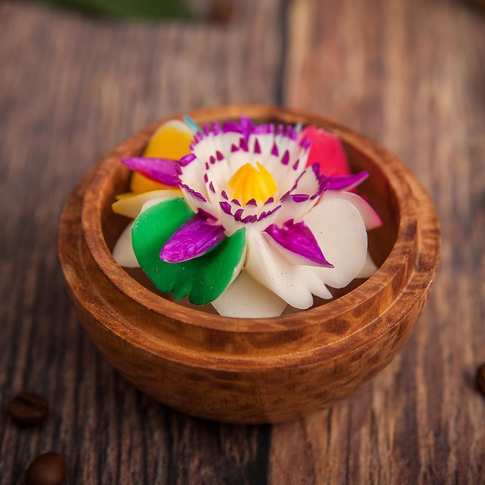 Аромамыло в шкатулке "Радуга" 8х8х7 см