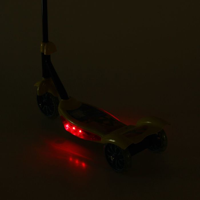 Самокат "Зверополис" 2017 музыка, свет, три колеса PVC d=130/110 мм в пакете