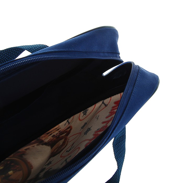 Папка с ручками текстиль А4 80мм 350*265 ПМД 4-20 мал "Щенок капитан" (ручка-тесьм) 53797