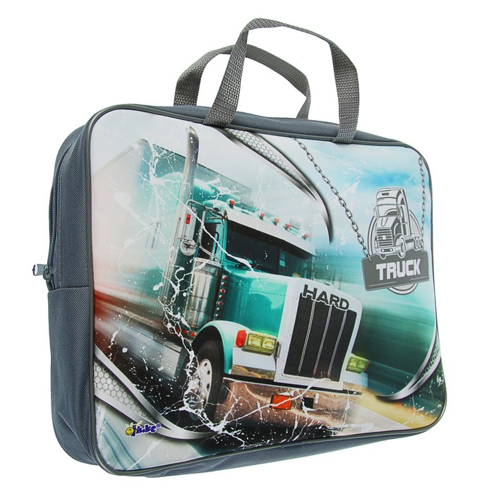 Папка с ручками текстиль А4 80мм 350*265 ПМД 4-20 мал Hard truck (ручка-тесьма) 55568