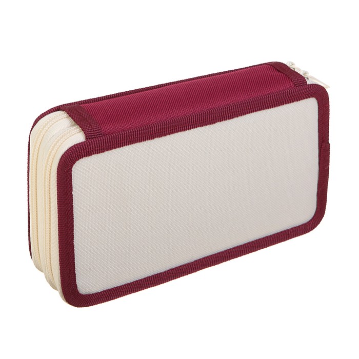 Пенал 2 секции 110*190 ткань ПКТ 11-42 "Бежевый-бордовый" 56324