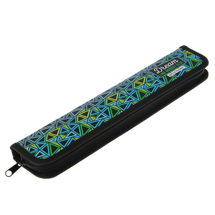 Пенал для кистей 340*70 лам.карт ПКК 08-5, "Абстракция треугольники" 57126