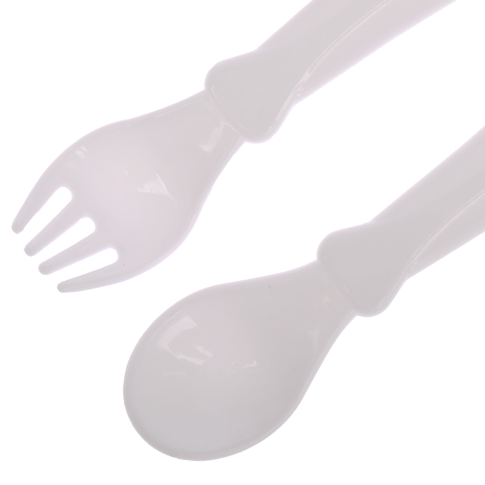 Набор детской посуды «Алфавит», 3 предмета: тарелка на присоске 250 мл, ложка, вилка, от 5 мес.