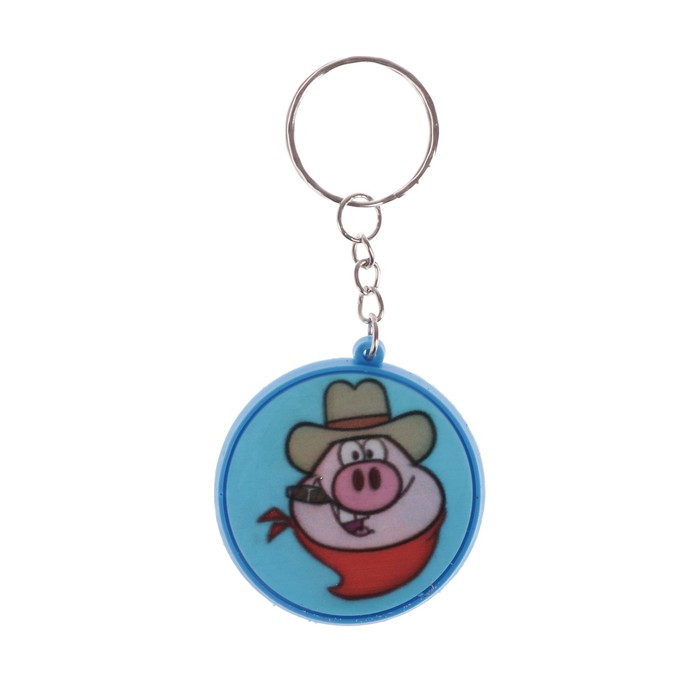 Брелок резина "Свинюшка" МИКС 4,6х4,3 см