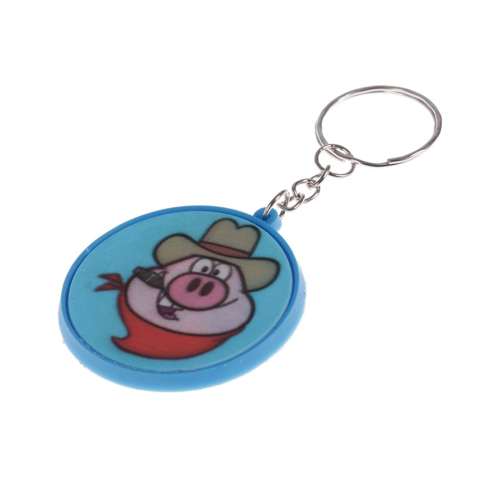 Брелок резина "Свинюшка" МИКС 4,6х4,3 см