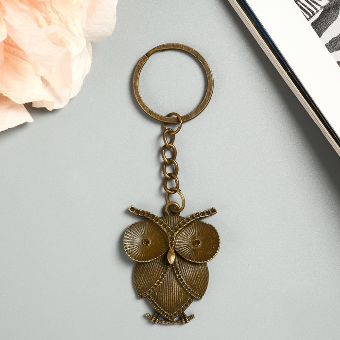 Брелок металл "Большой филин" 4,7х3,7 см