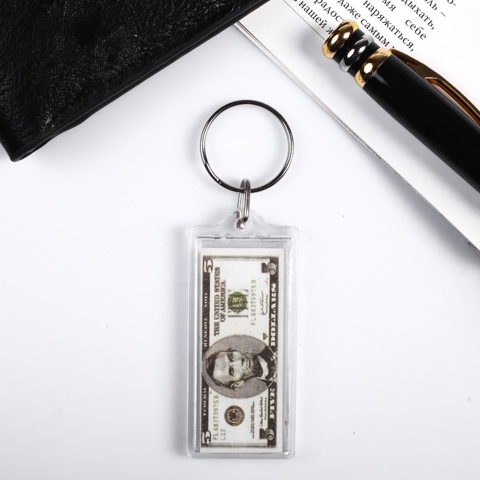 Брелок пластик $ МИКС 4х3х1 см