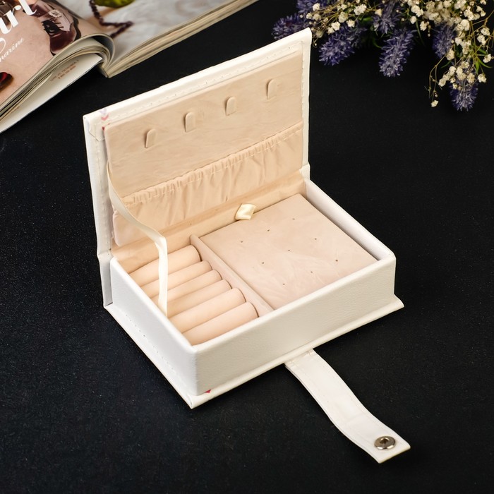 Шкатулка кожзам для украшений "Ловец снов" 4,5х15,5х10,5 см