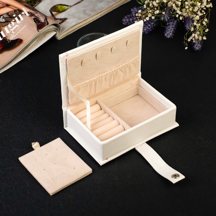 Шкатулка кожзам для украшений "Ловец снов" 4,5х15,5х10,5 см