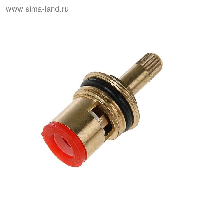 

Кран-букса, резьба 1/2", керамика, 20 шлицов, под крестовую ручку, латунь