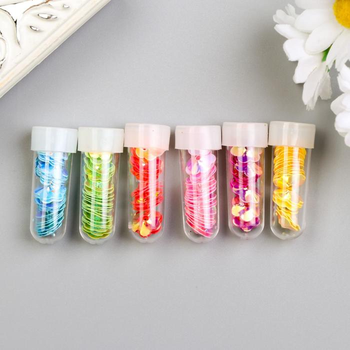 Глиттер в капсуле 1 гр "Цветочки перламутр" МИКС