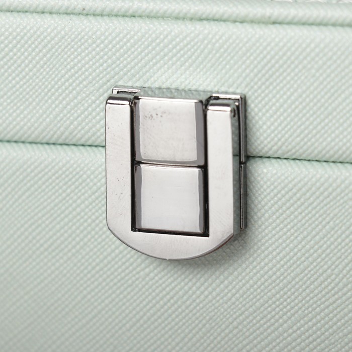 Шкатулка кожзам для украшений "Птичка" 6,5х18х18 см