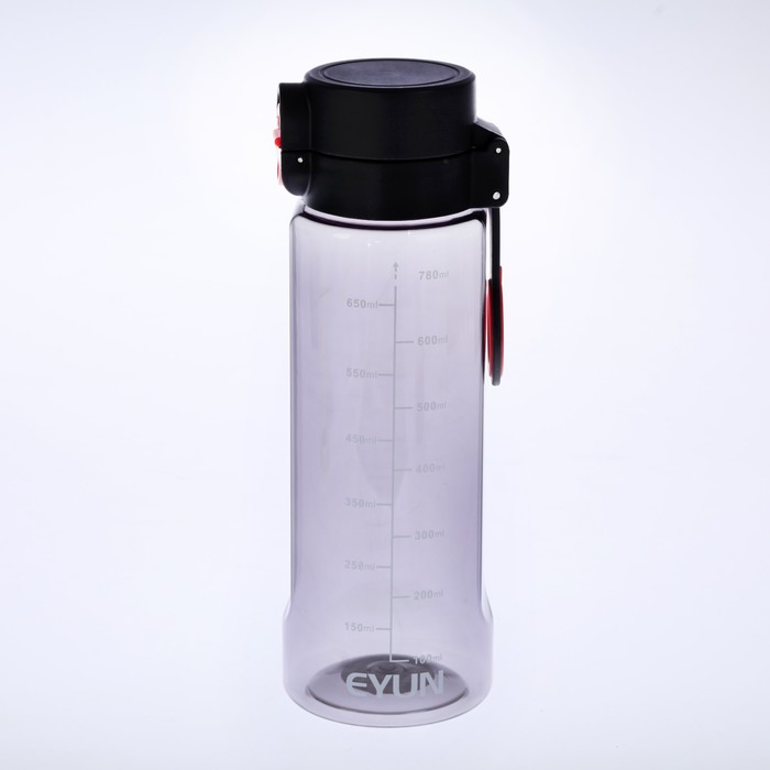 Бутылка 780 мл, со шкалой, на пластиковом кольце, микс, 7.5х23 см