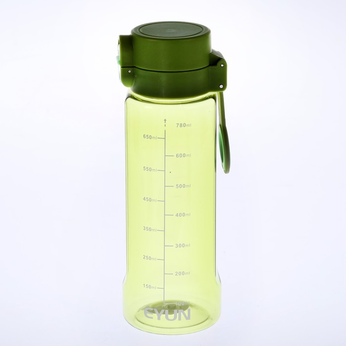 Бутылка 780 мл, со шкалой, на пластиковом кольце, микс, 7.5х23 см