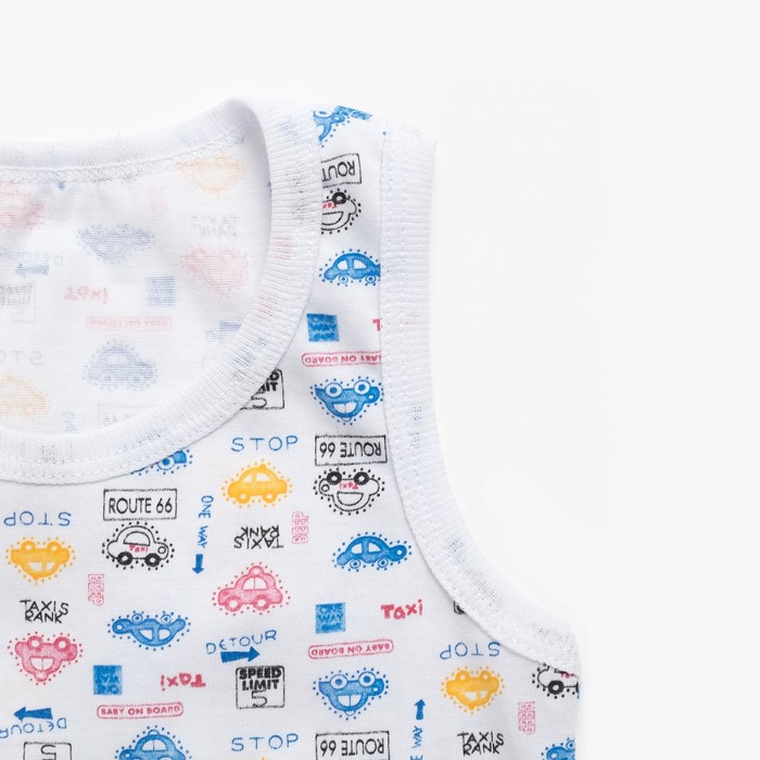 Комплект (майка+трусы) для мальчика, рост 80 см, цвет МИКС