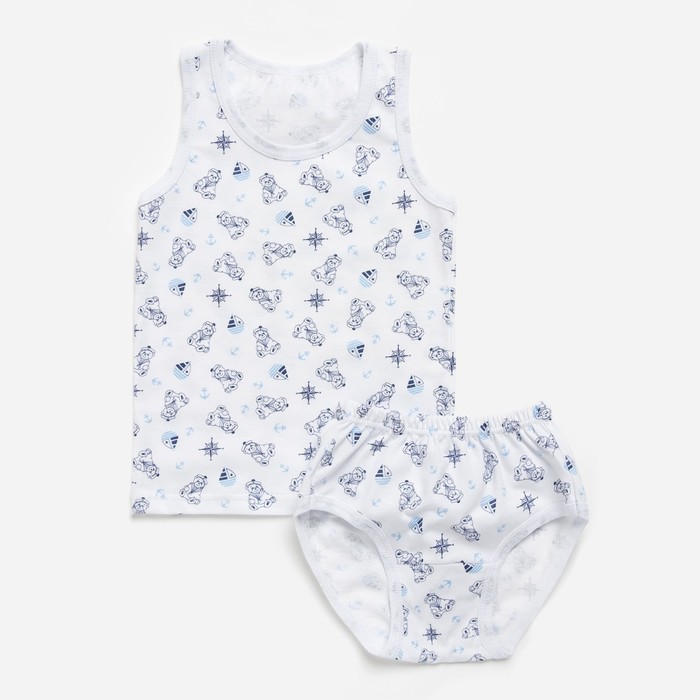 Комплект (майка+трусы) для мальчика, рост 86 см, цвет МИКС