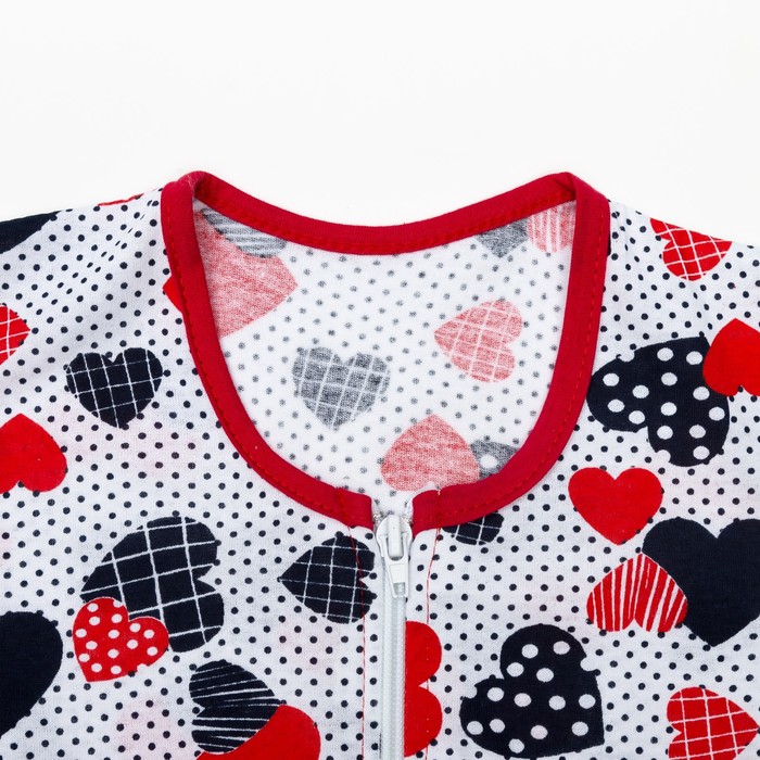 Халат для девочки, рост 116, сердечки