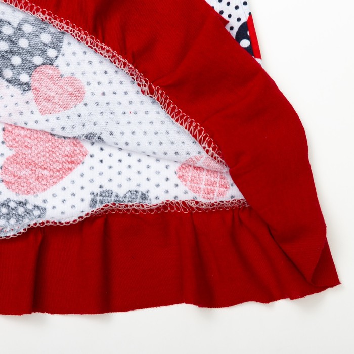 Халат для девочки, рост 116, сердечки