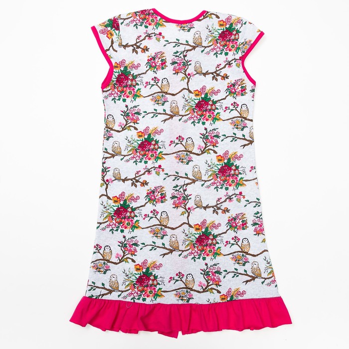 Халат для девочки, рост 158, принт совы