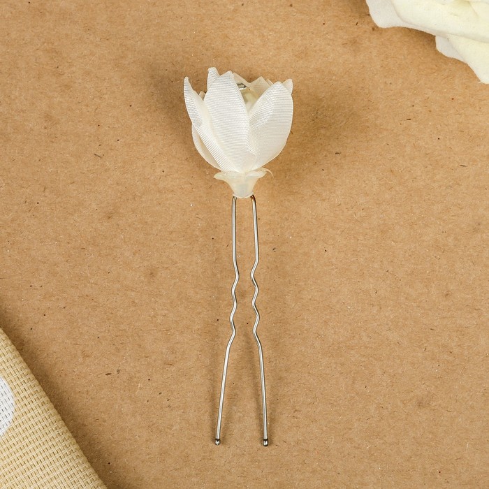 Шпилька для волос "Инес", красная, 8 см