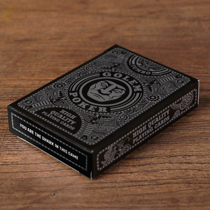 Игральные карты "Golem" для покера, 54 шт. в колоде, красная рубашка, jumbo index