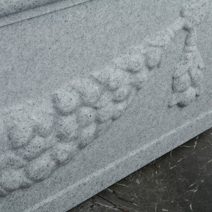 Ваза декоративная №11 "Римская 2" 60 * 27,5 * 27 см, объем 30 л., серый