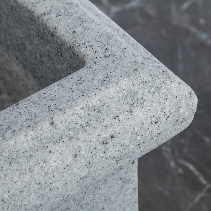 Ваза декоративная №11 "Римская 2" 60 * 27,5 * 27 см, объем 30 л., серый