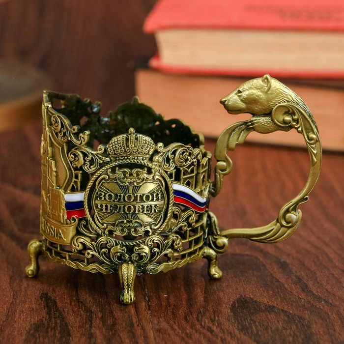 Подстаканник "Золотой человек"