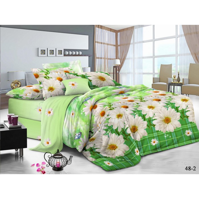 КПБ 2 сп., 215х240 см, 175х215 см, 70х70 см-2 шт., бязь 125 г/м2 48-2