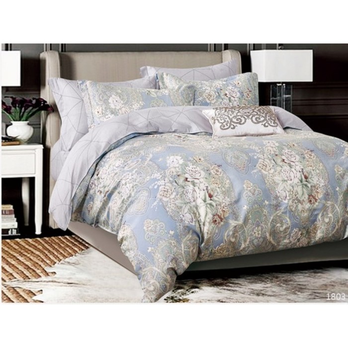 КПБ 1,5 сп., 150х215 см, 145х215 см, 70х70 см-2 шт., сатин 120 г/м2 1803