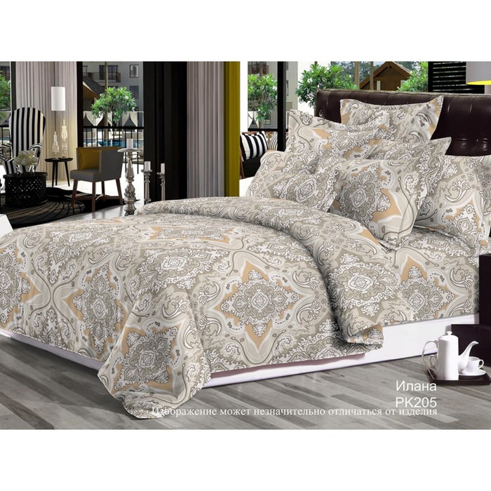 КПБ 2 сп "Илана", 215х240 см, 175х215 см, 70х70 см-2 шт., сатин 120 г/м2