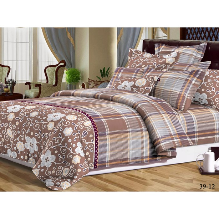 КПБ дуэт, 215х240 см, 145х215 см-2 шт., 70х70 см-2 шт., бязь 125 г/м2 39-12