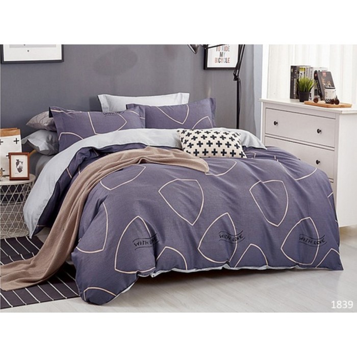 КПБ 1,5 сп, 150х215 см, 145х215 см, 70х70 см-2 шт., сатин 120 г/м2 1839