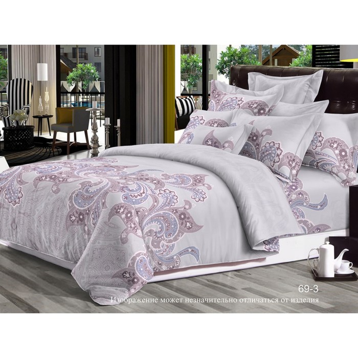 КПБ 1,5 сп, 150х215 см, 145х215 см, 70х70 см-2 шт., сатин 120 г/м2 69-3