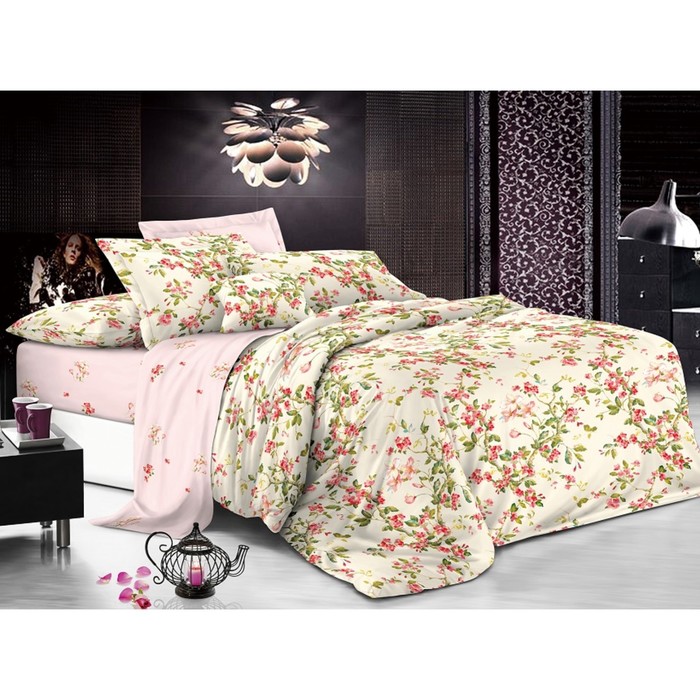 КПБ 1,5 сп, 150х215 см, 145х215 см, 70х70 см-2 шт., сатин 120 г/м2 АВ 110