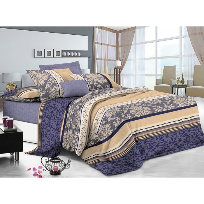 КПБ 2 сп., 215х240 см, 175х215 см, 70х70 см-2 шт., сатин 120 г/м2 АВ 111