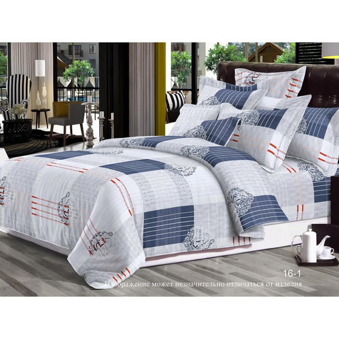 КПБ евро, 215х240 см, 200х215 см, 70х70 см-2 шт., сатин бязь 125 г/м2 16-1