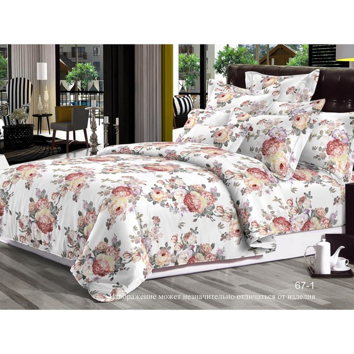 КПБ евро, 215х240 см, 200х215 см, 70х70 см-2 шт., сатин бязь 125 г/м2 67-1