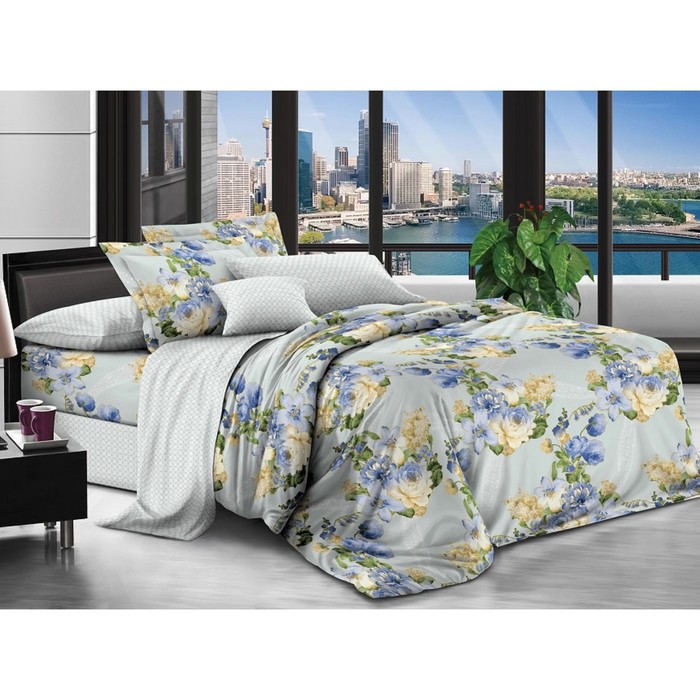 КПБ дуэт, 215х240 см, 145х215 см-2 шт., 70х70 см-2 шт., бязь 125 г/м2 АВ 112